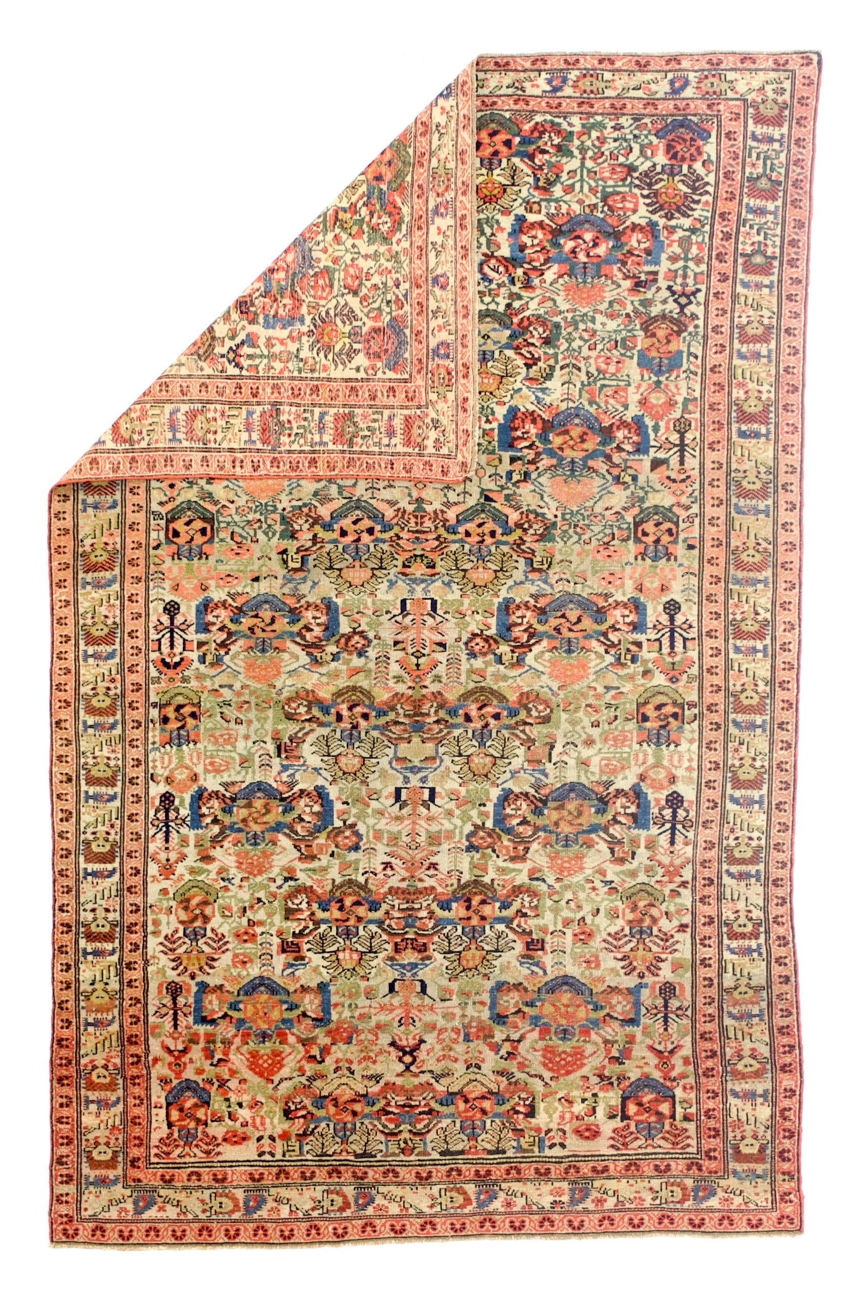 Antique Farahan Zeleh Sultan Design Rug 3' 11'' x 6' 3''