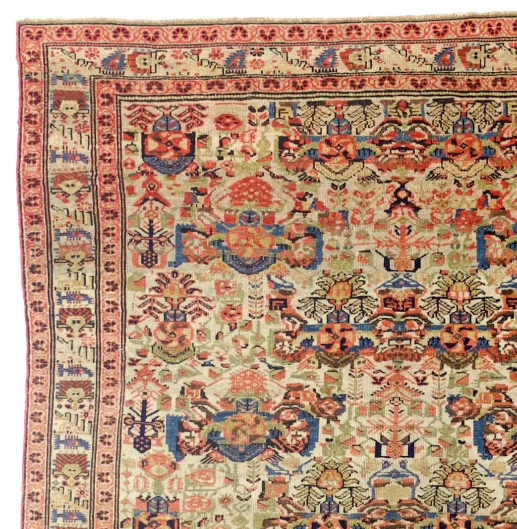 Antique Farahan Zeleh Sultan Design Rug 3' 11'' x 6' 3''