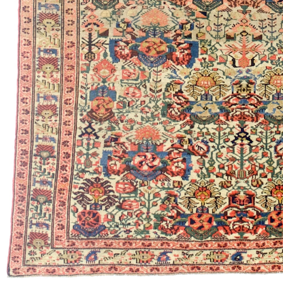Antique Farahan Zeleh Sultan Design Rug 3' 11'' x 6' 3''