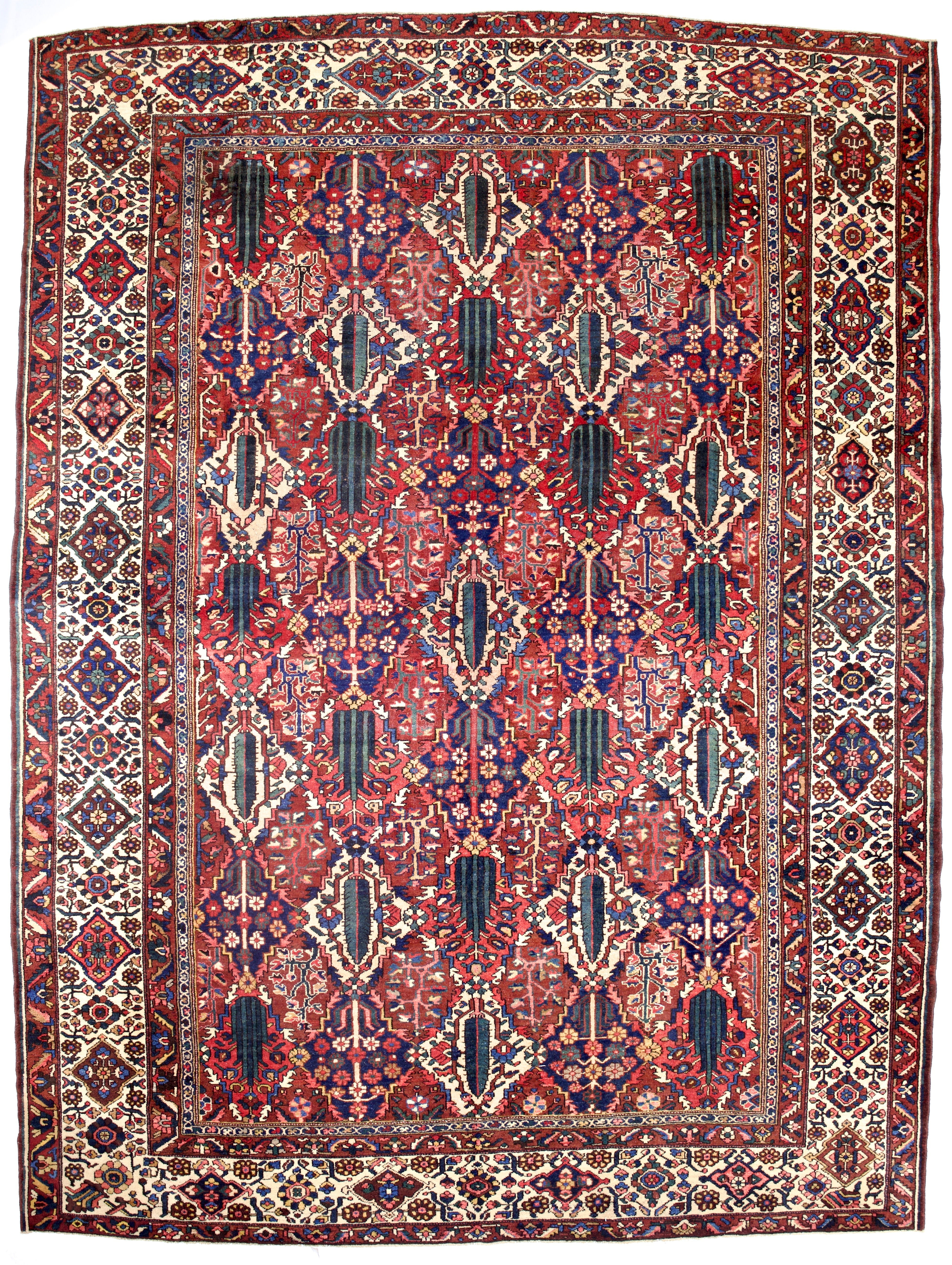 Antique  Bakhtiari Rug 10' 6'' x 14' 1''