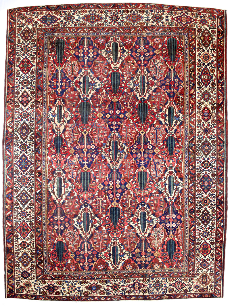 Antique  Bakhtiari Rug 10' 6'' x 14' 1''