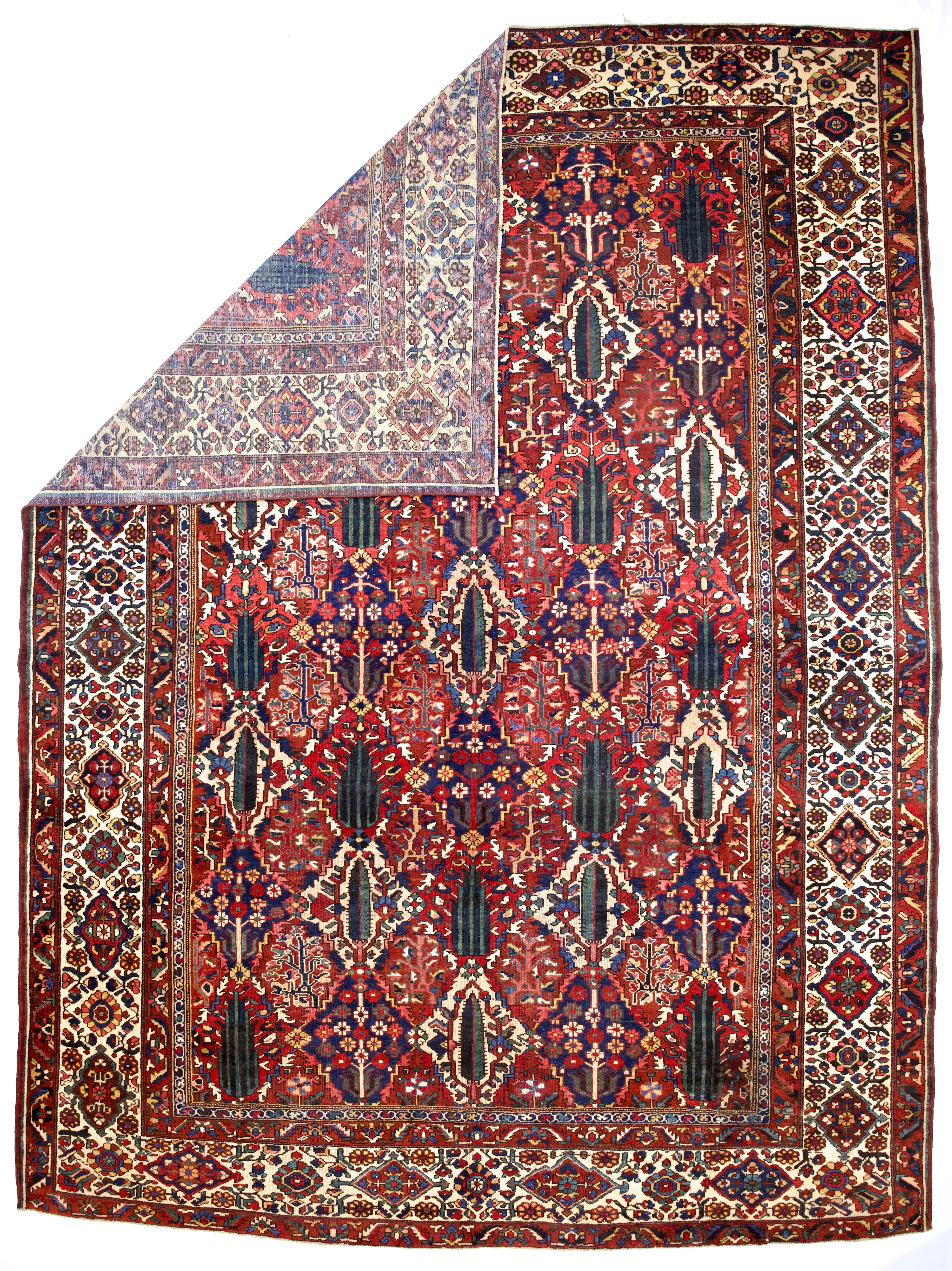Antique  Bakhtiari Rug 10' 6'' x 14' 1''
