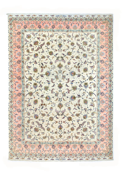 Extremely Fine  Tabriz Wool and Silk 60 Raj Rug 9' 9'' x 13' 6''