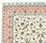 Extremely Fine  Tabriz Wool and Silk 60 Raj Rug 9' 9'' x 13' 6''