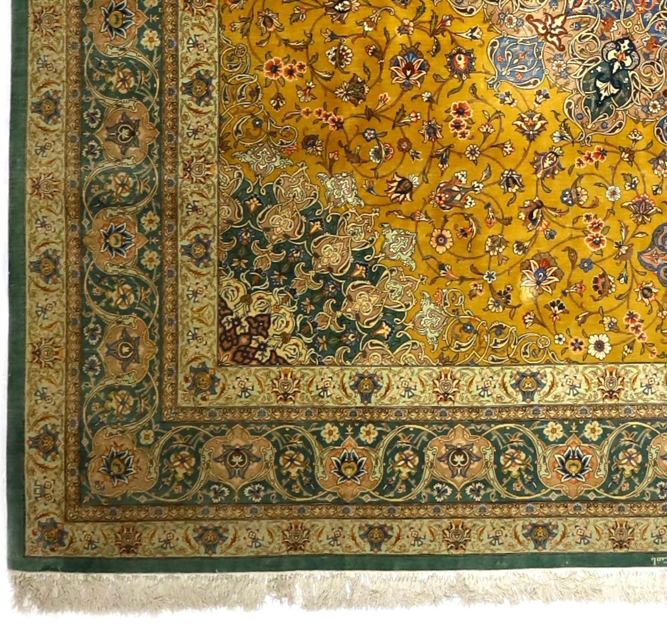 Extremely Fine  Silk Qum Rug 8'0" x 8' 2''