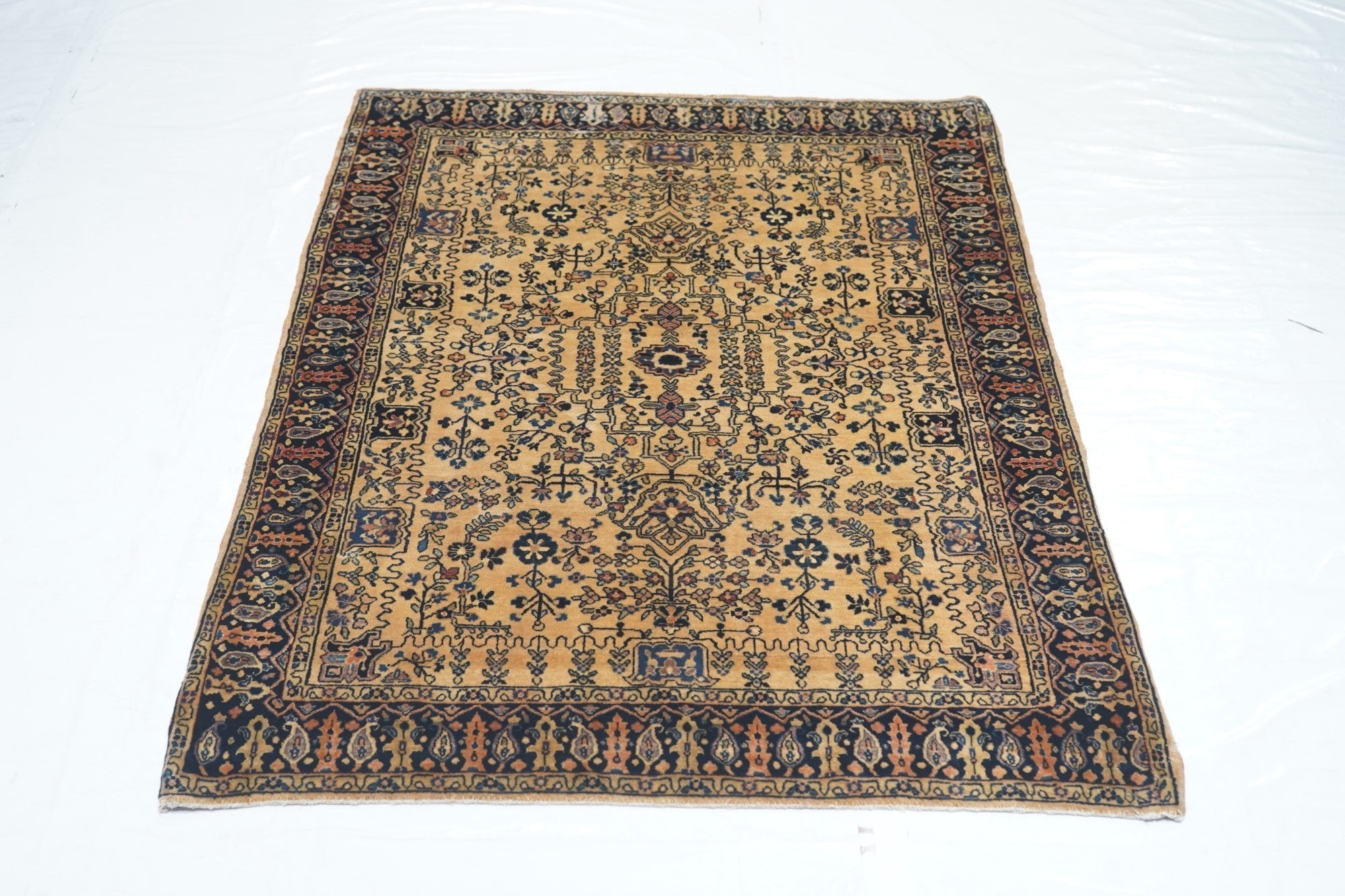Antique Sarouk Rug 3'5'' x 5'0"