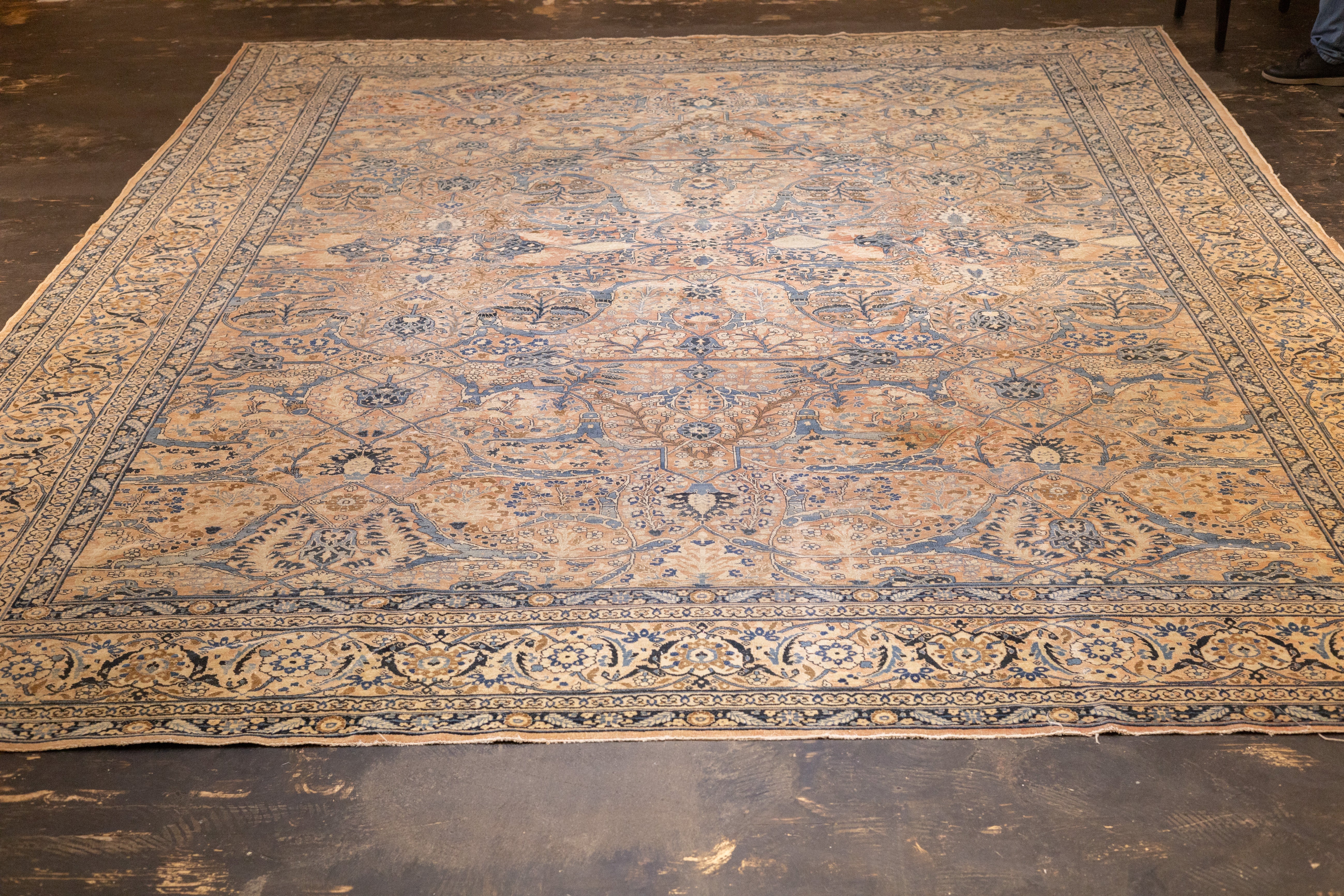 Extremely Fine and Rare Antique  Haji Jalil Tabriz 11' 0" x 15' 3"