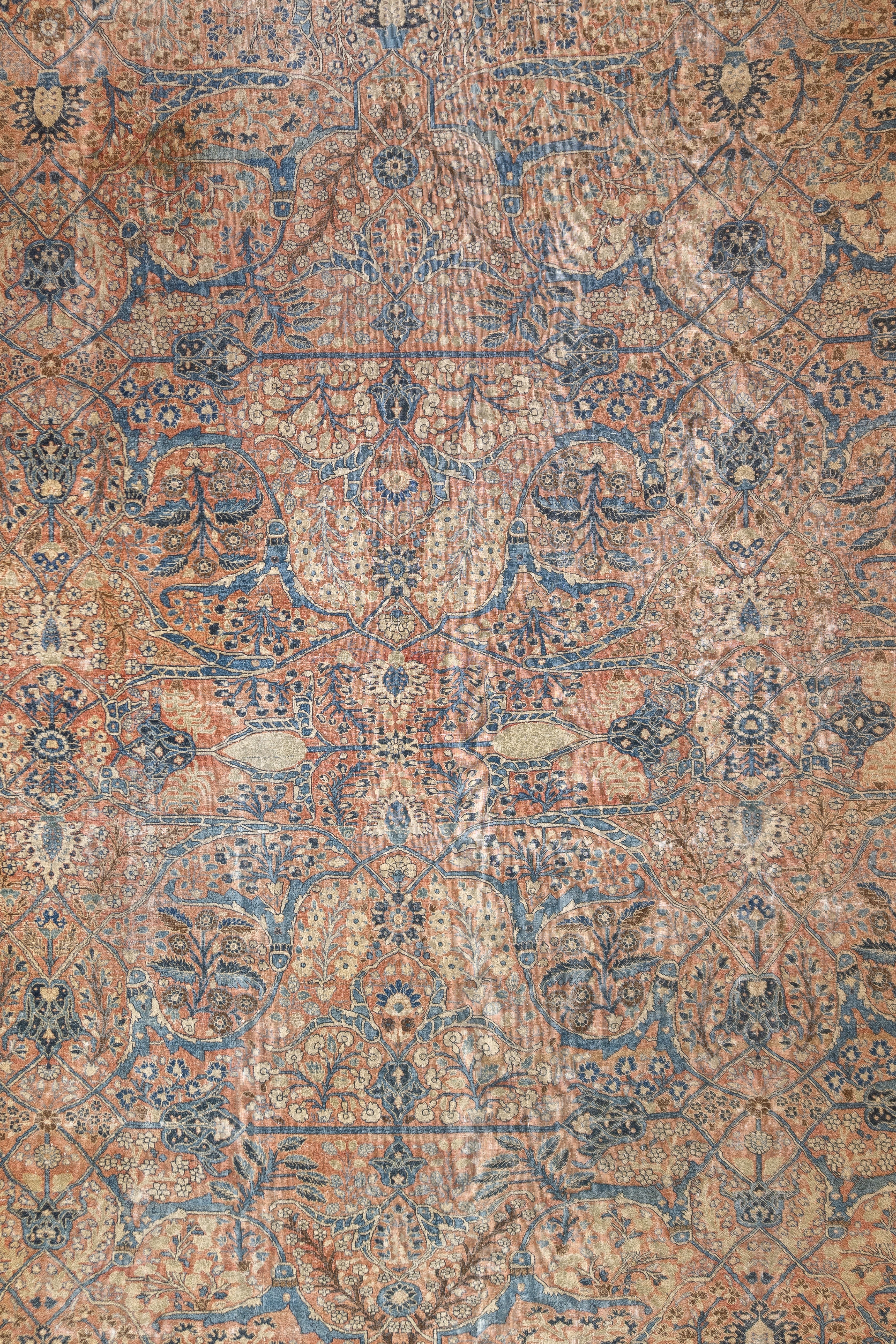 Extremely Fine and Rare Antique  Haji Jalil Tabriz 11' 0" x 15' 3"