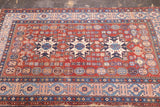 Antique Caucasian Lezgi Rug 4'2" x 6' 4"