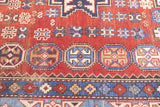 Antique Caucasian Lezgi Rug 4'2" x 6' 4"