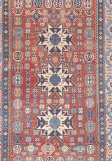 Antique Caucasian Lezgi Rug 4'2" x 6' 4"