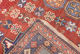 Antique Caucasian Lezgi Rug 4'2" x 6' 4"