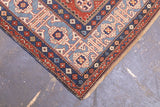 Antique Caucasian Lezgi Rug 4'2" x 6' 4"