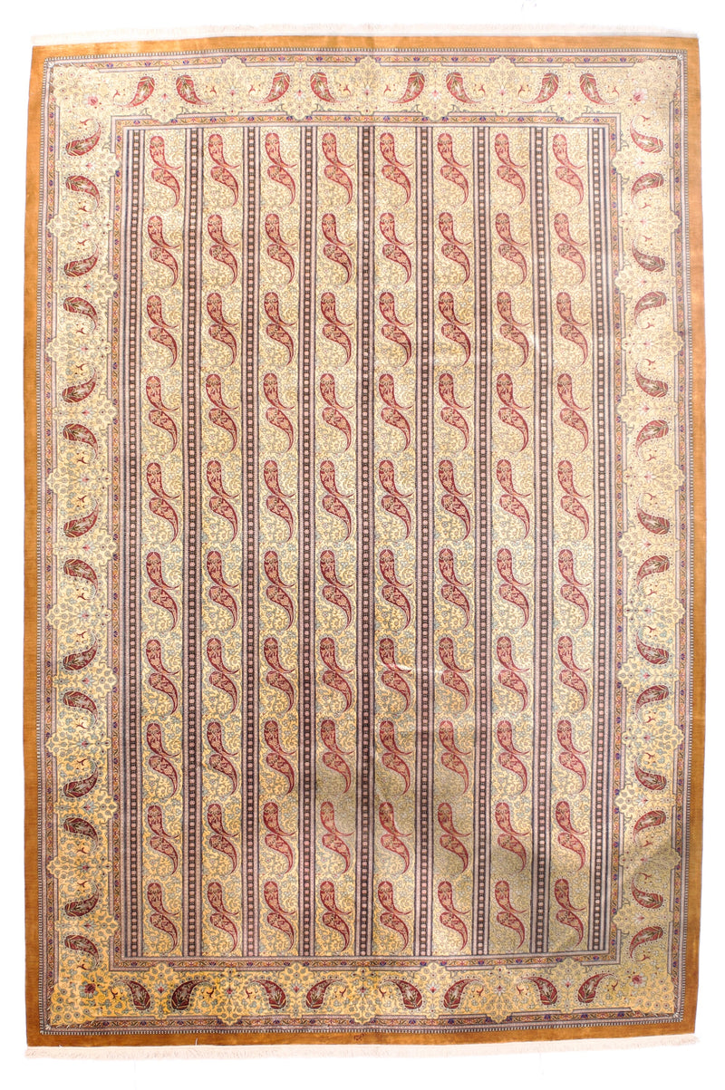 Extremely Fine  Silk Qum Rug 6'7