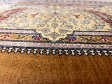 Extremely Fine  Silk Qum Rug 6'7" x 9' 11"