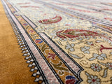 Extremely Fine  Silk Qum Rug 6'7" x 9' 11"