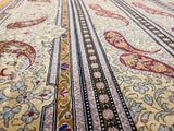 Extremely Fine  Silk Qum Rug 6'7" x 9' 11"