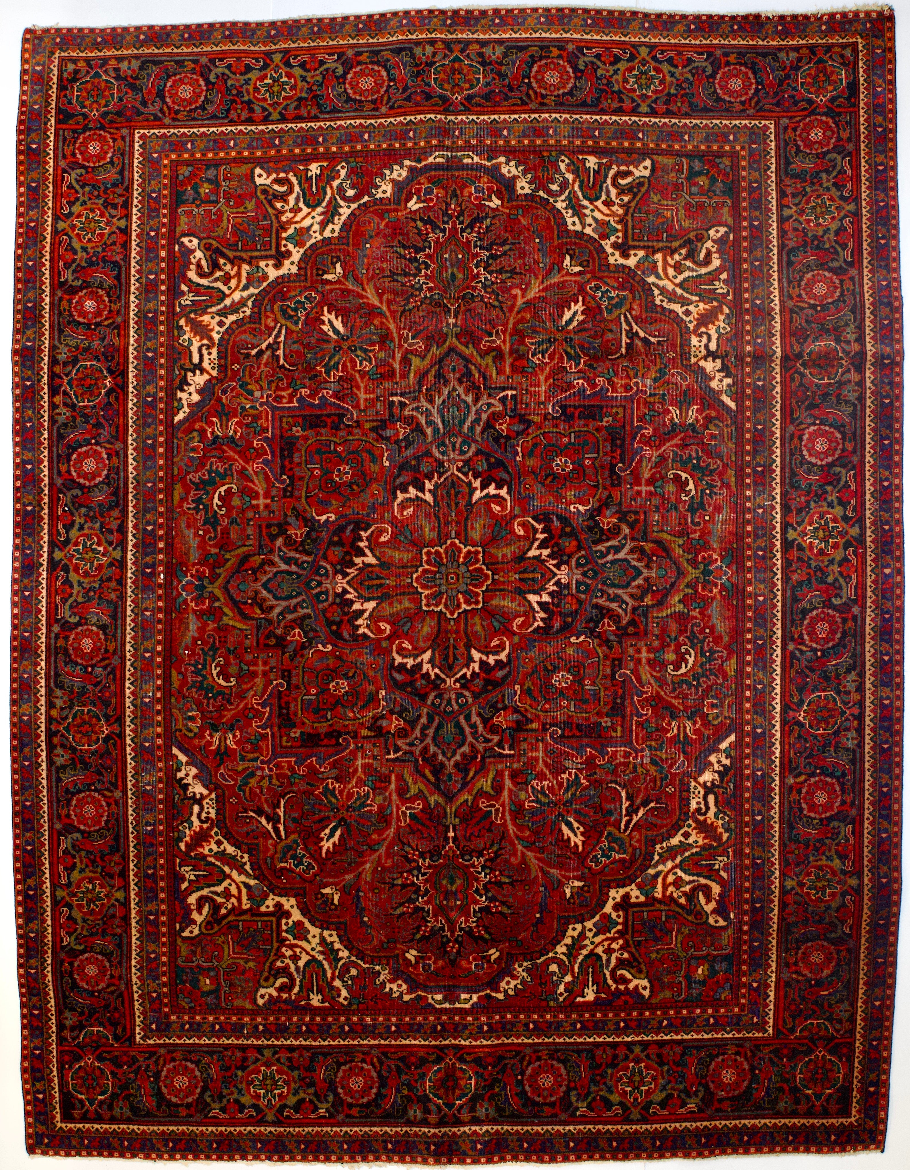 Vintage  Heriz Rug 9' 6" x 12' 5''