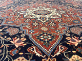 Antique Mohtasham Kashan Rug 4' 6" x 6' 11"