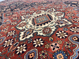 Antique Mohtasham Kashan Rug 4' 6" x 6' 11"