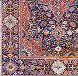 Antique Mohtasham Kashan Rug 4' 6" x 6' 11"