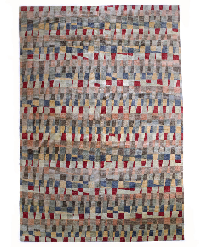 Fine Vintage Modern Style Design Wool Rug 11' 10'' x 17' 6''