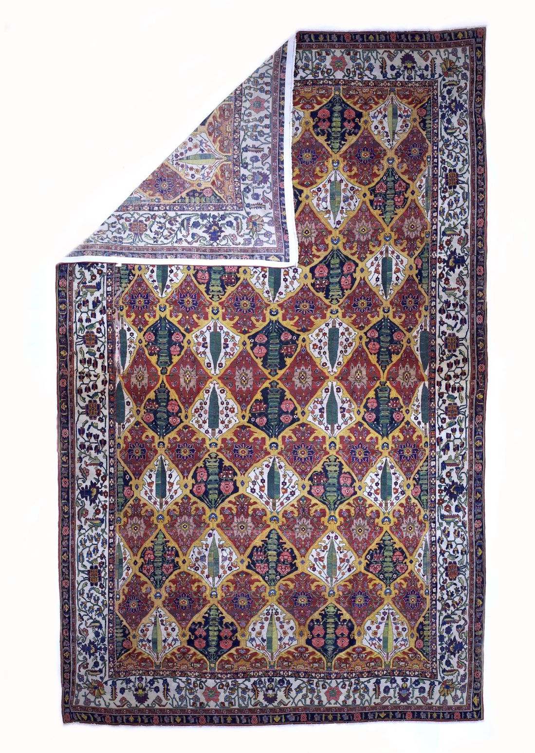 Antique Bakhtiari Rug 13' 10'' x 22' 5''