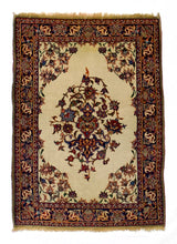 Antique  Isfahan Rug 2' 2'' x 2' 11''