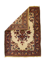 Antique  Isfahan Rug 2' 2'' x 2' 11''