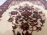 Antique  Isfahan Rug 2' 2'' x 2' 11''