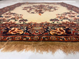 Antique  Isfahan Rug 2' 2'' x 2' 11''