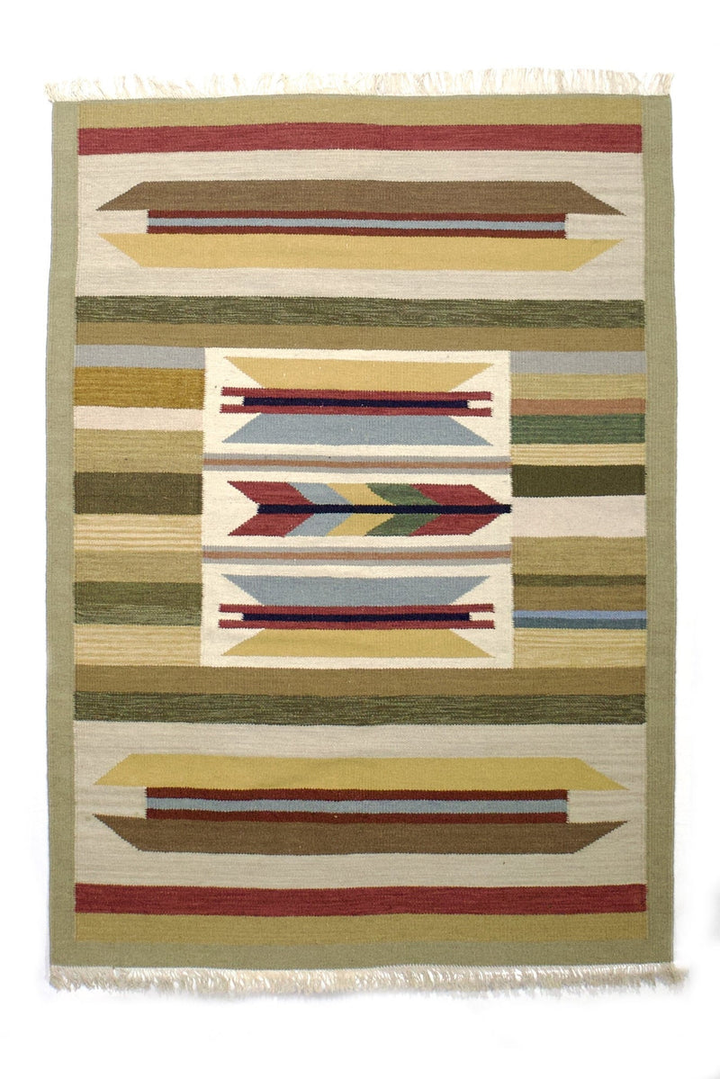 Vintage Swedish Kilim Rug 4' 0