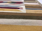 Vintage Swedish Kilim Rug 4' 0" x 5' 6''