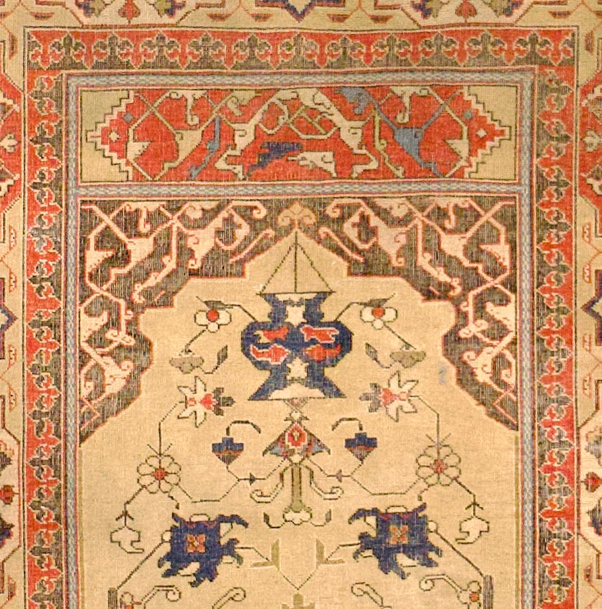 Antique Turkish Rug 4'0" x 5' 6"