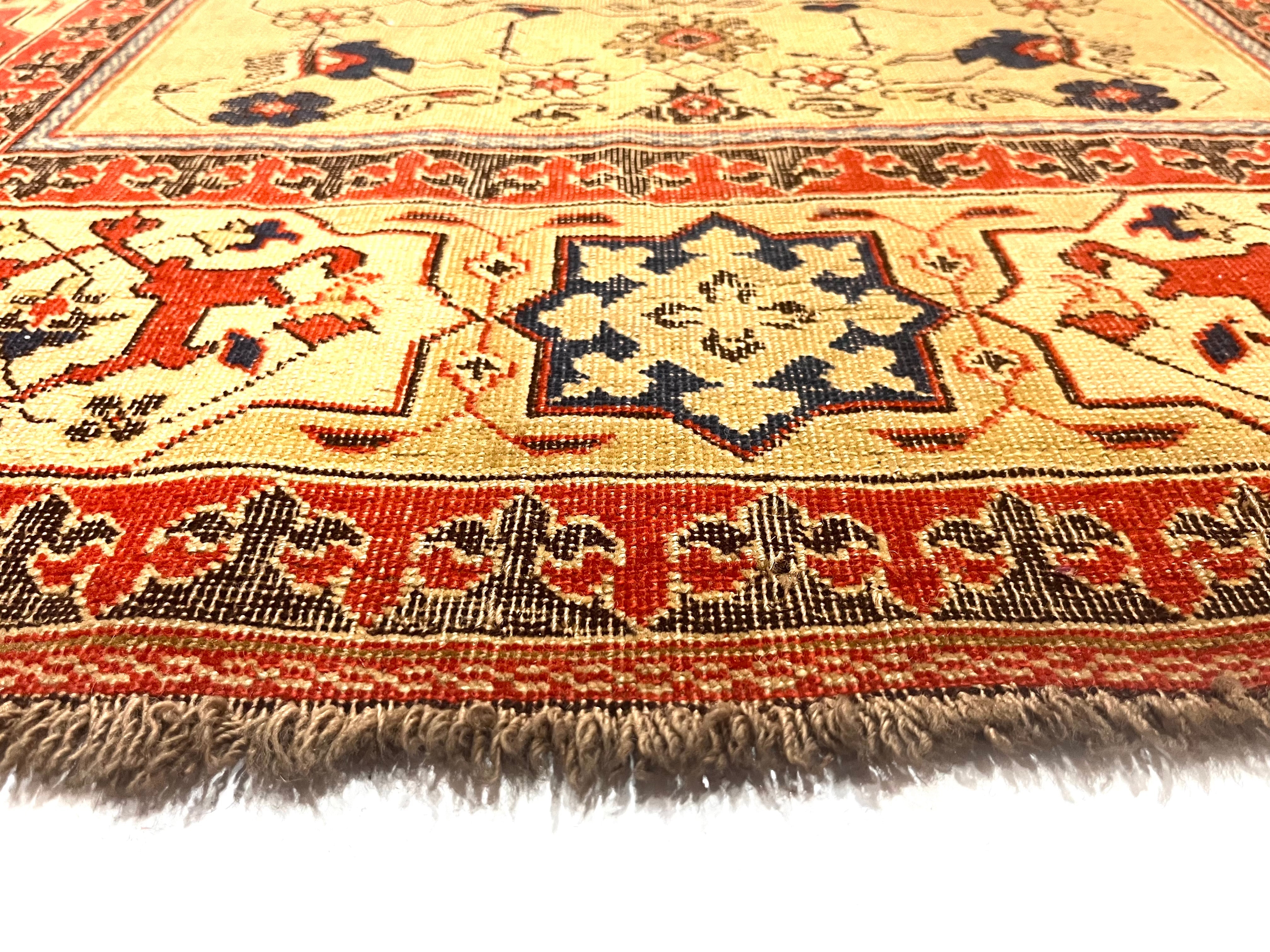 Antique Turkish Rug 4'0" x 5' 6"