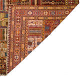 Antique  Qashqai Wool Foundation Rug 6' 0" x 7' 1''