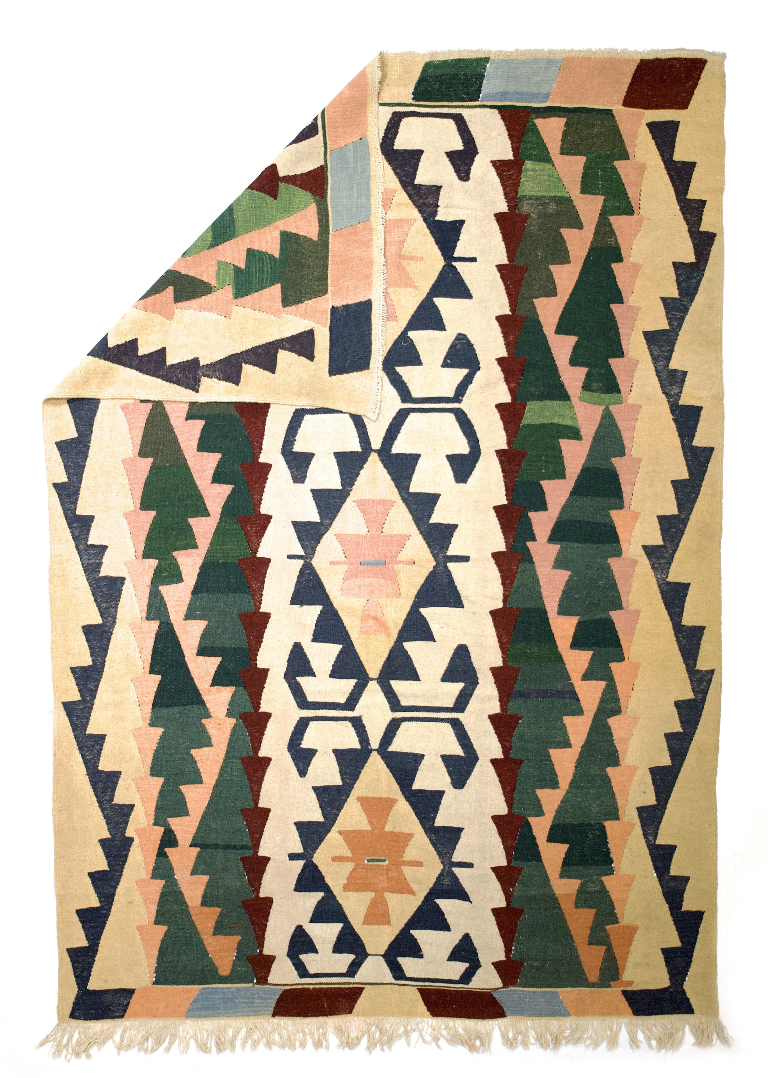 Antique Caucasian Kilim Rug 6' 4'' x 8' 3''