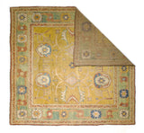 Antique Irish Donegal Rug 9'5" x 9' 5''