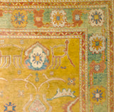 Antique Irish Donegal Rug 9'5" x 9' 5''
