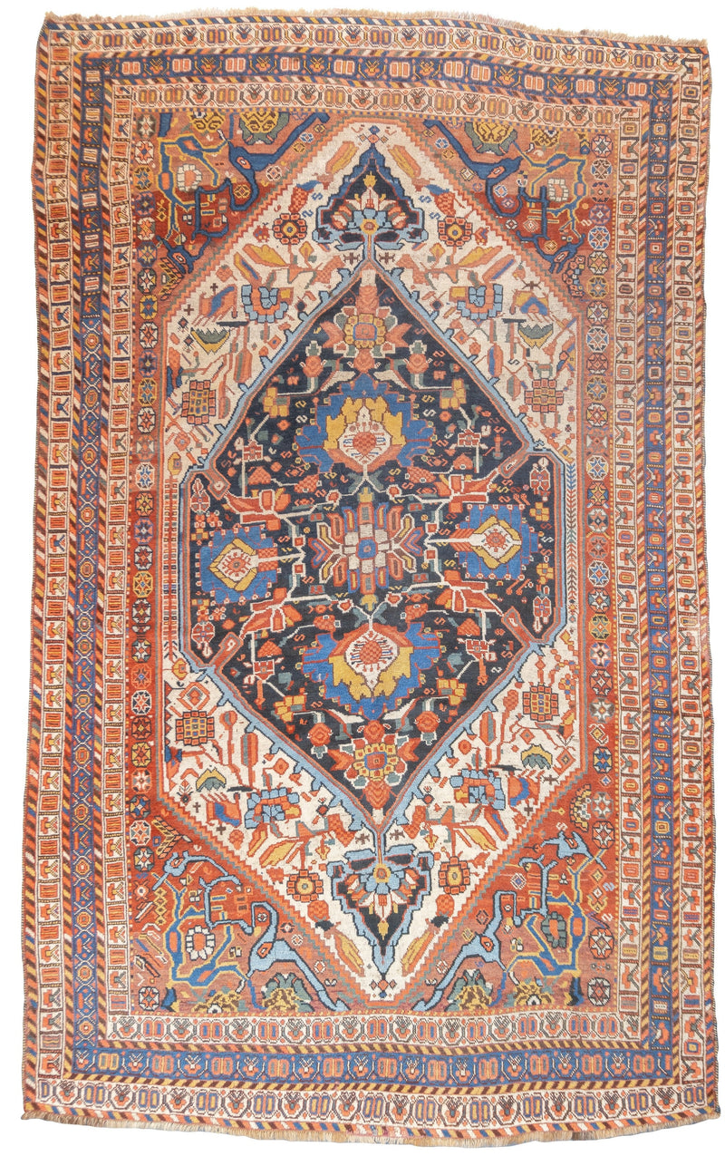 Antique Qashqai Rug 5'6'' x 9'1''