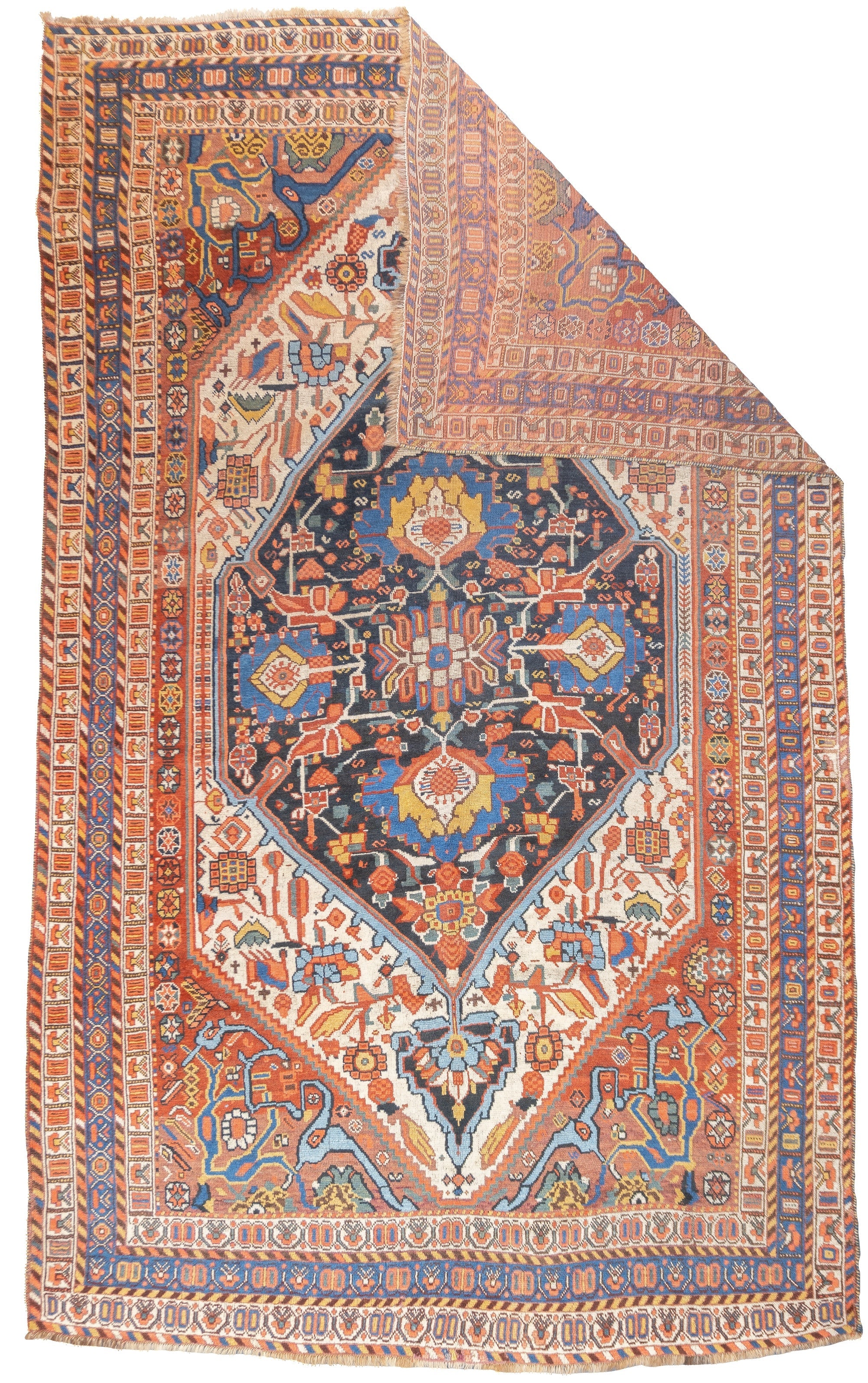 Antique Qashqai Rug 5'6'' x 9'1''