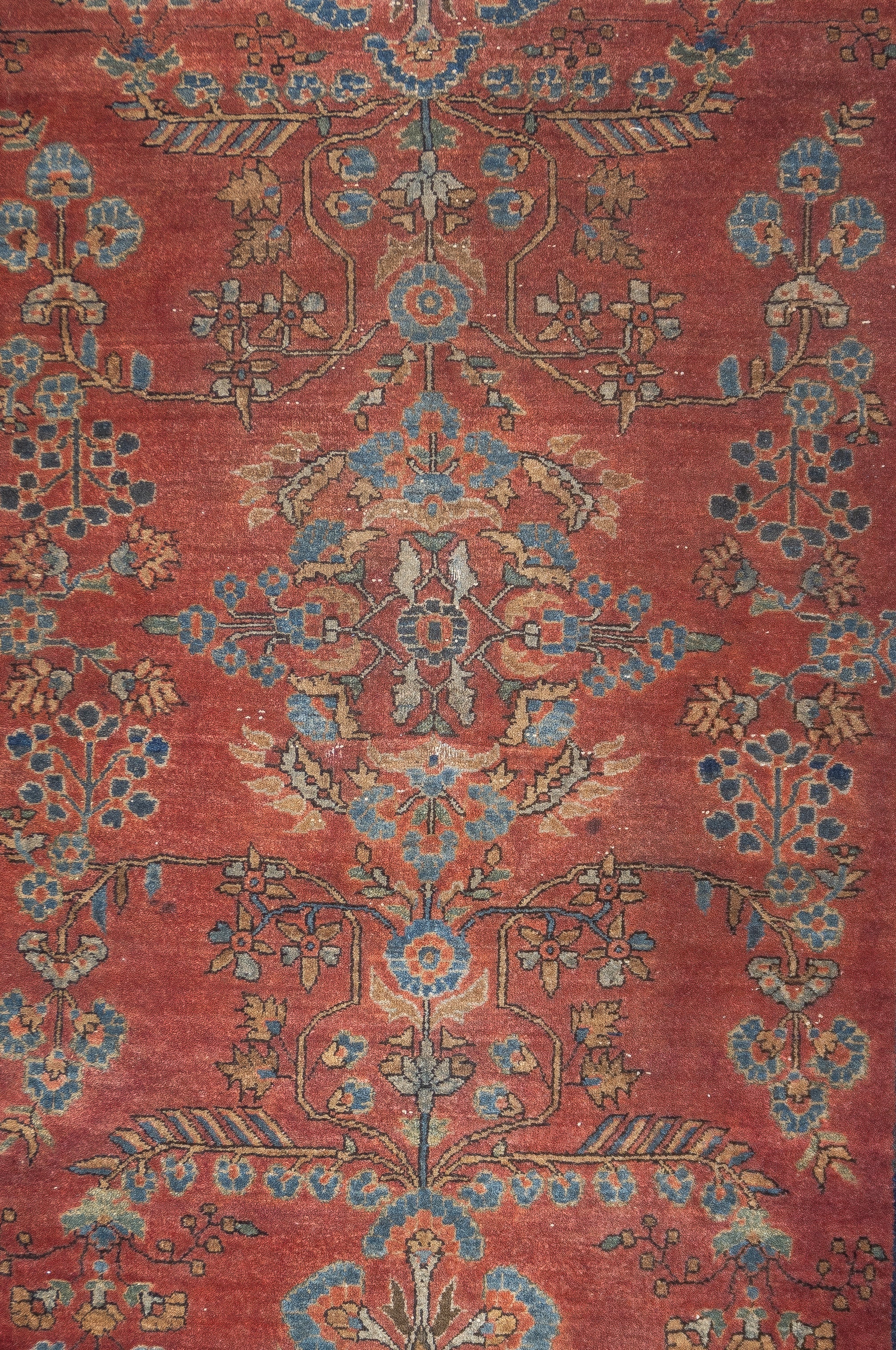 Antique  Mohajeran Sarouk Rug 3'3'' x 4'8''