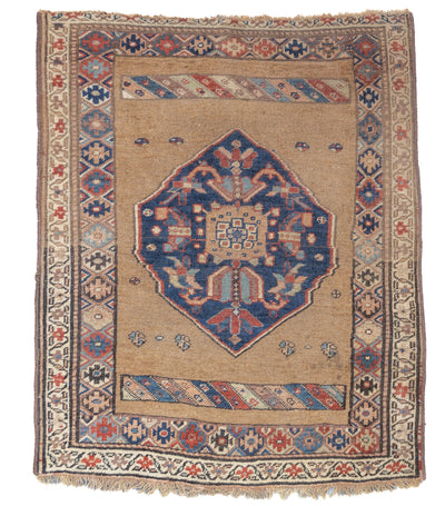 Antique Bidjar Wool Foundation Rug 3'7'' x 4'4''