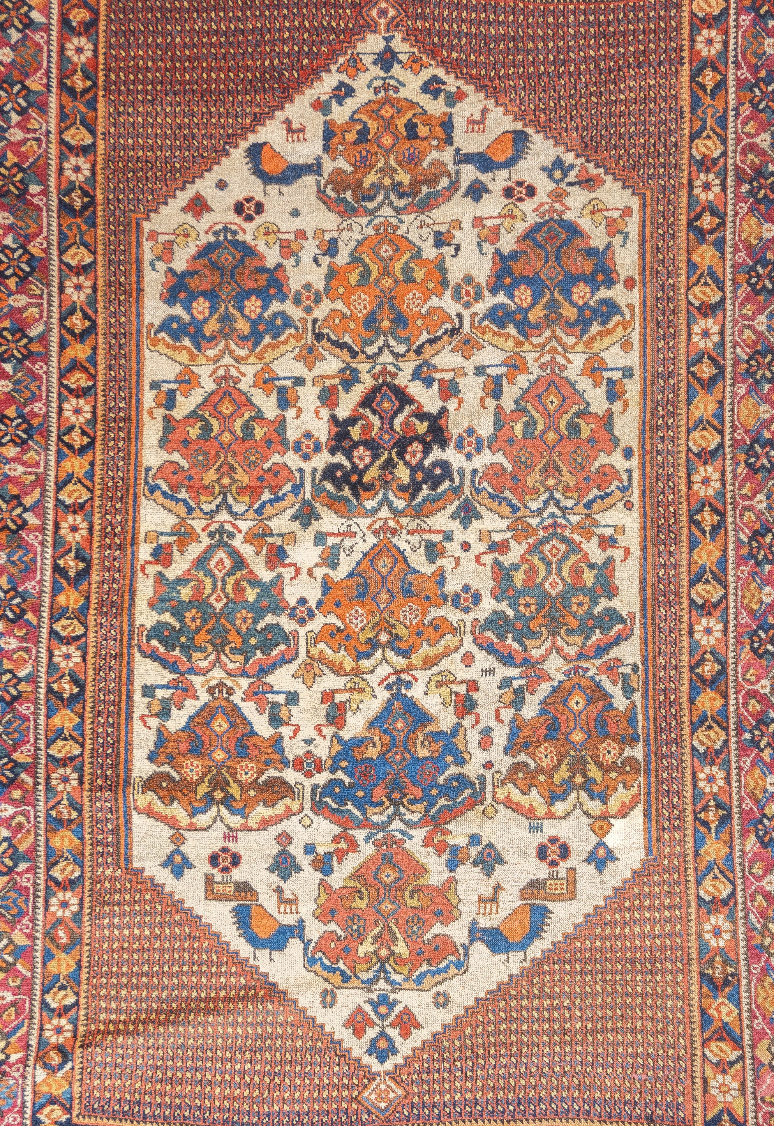 Antique Persian Afshar Rug 4' x 5'10''
