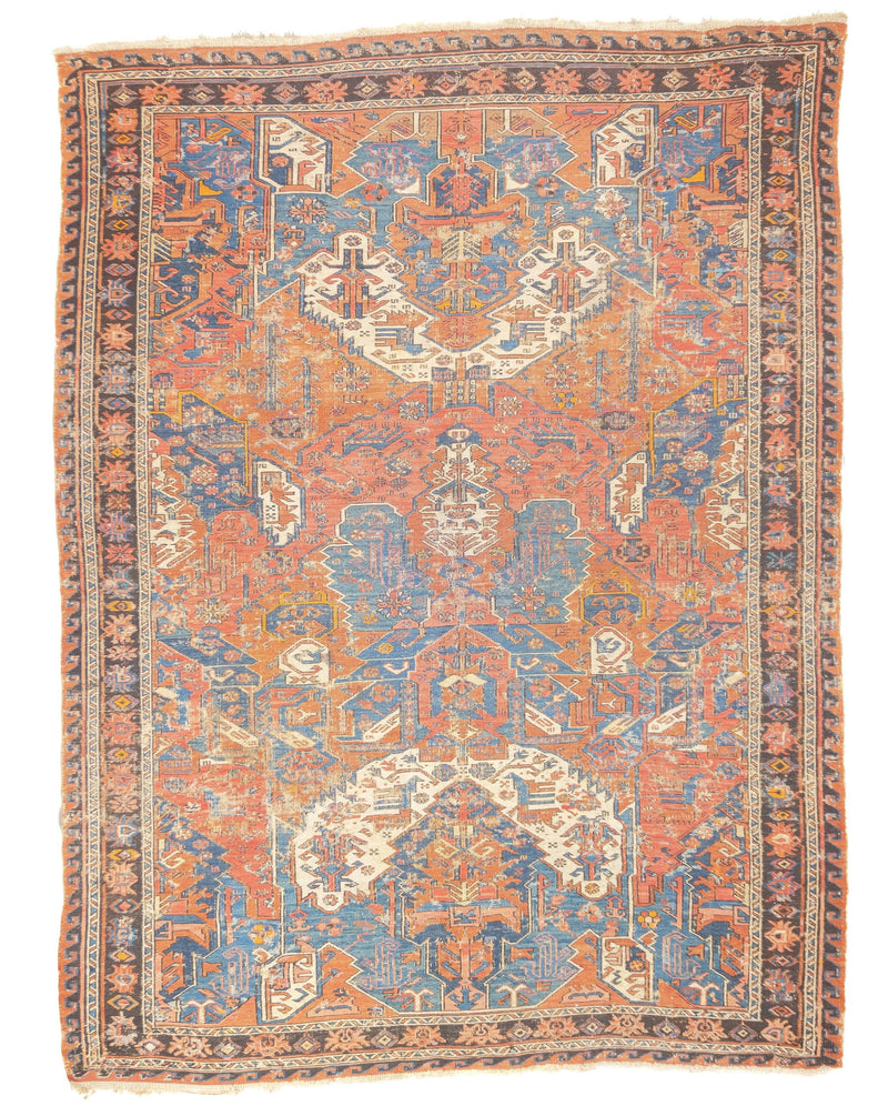 Antique Dragon Sumak Rug 5'1'' x 6'9''