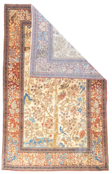 Antique  Tehran Rug 4'5'' x 7'0"