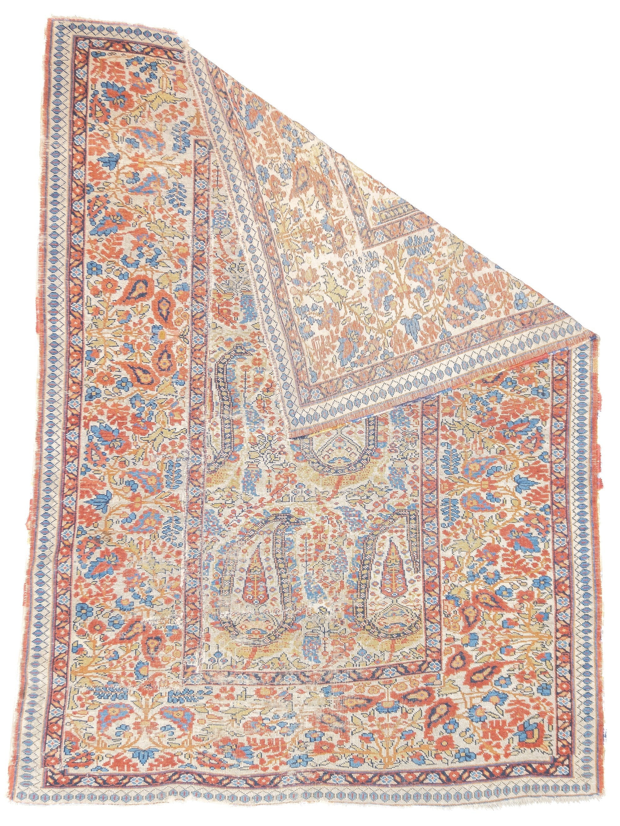 Antique Qashqai Rug 4'0" x 5'5''