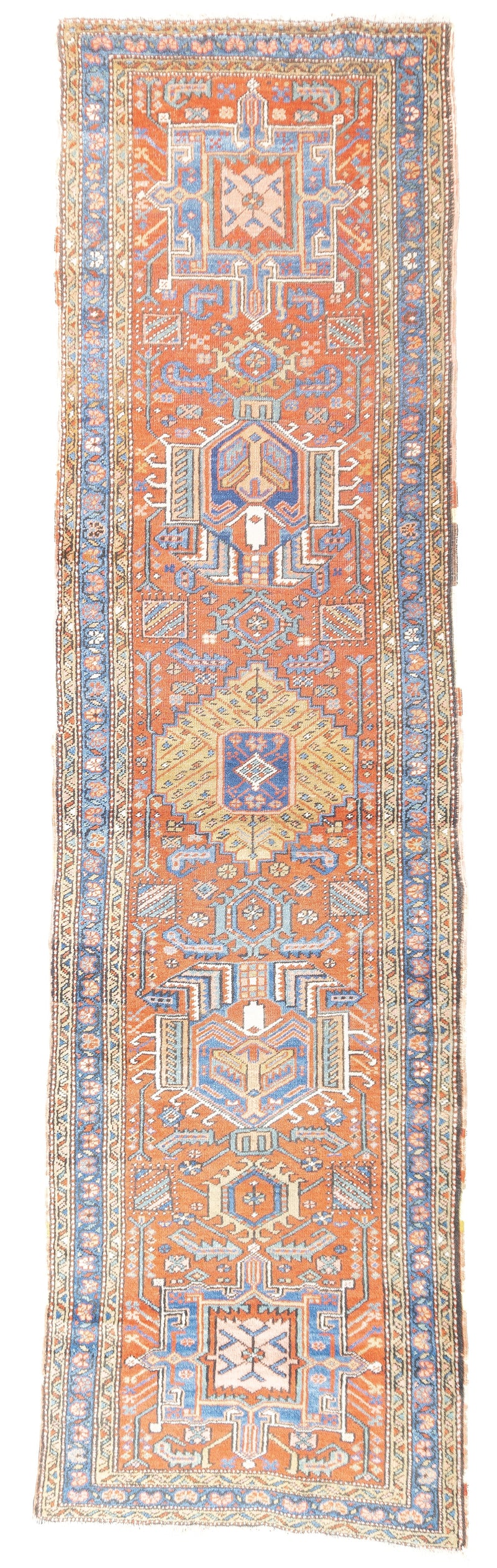Antique  Heriz Rug 3' x 11'