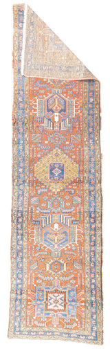 Antique  Heriz Rug 3' x 11'