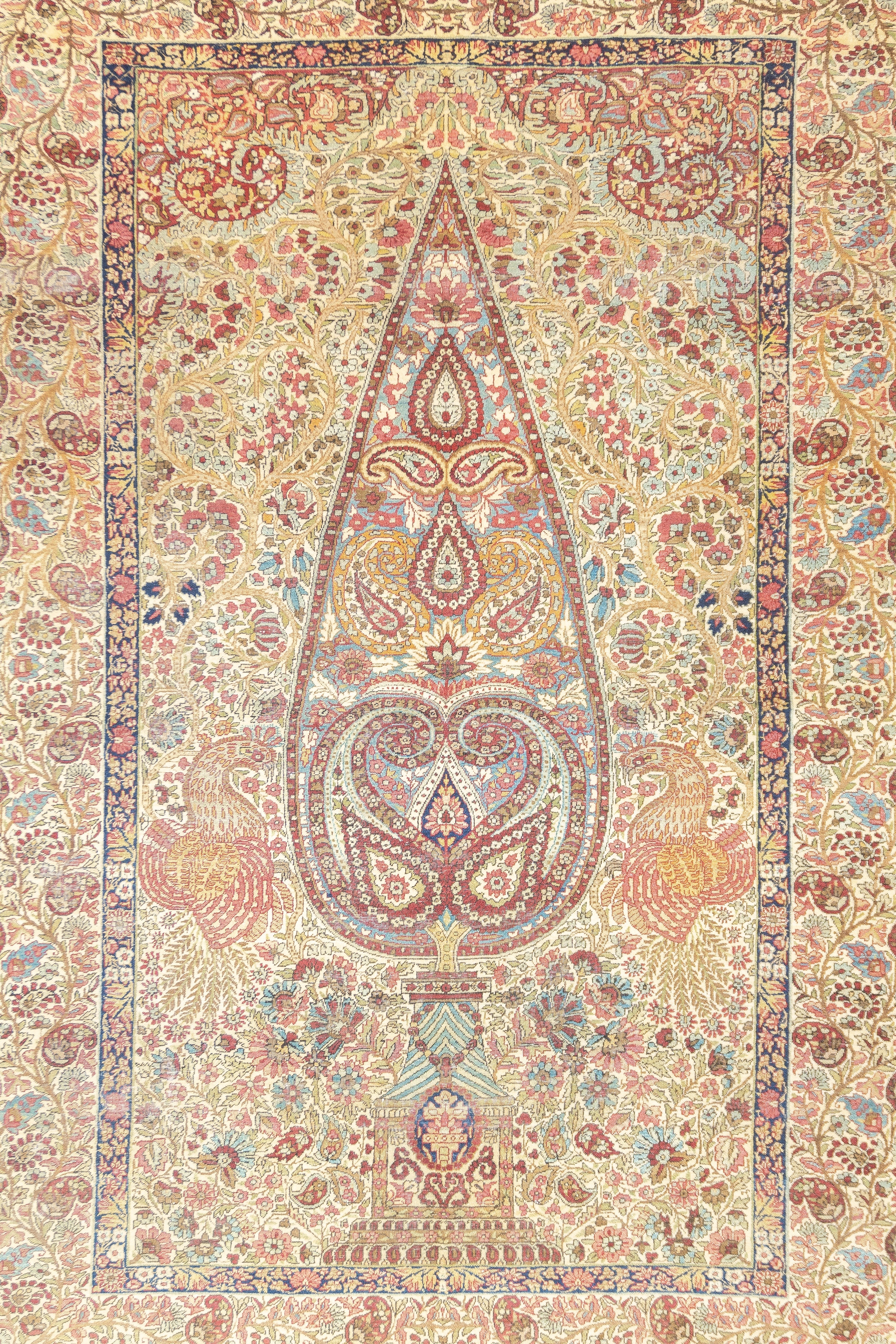 Antique Lavar Kerman Rug 4'8'' x 7'0"
